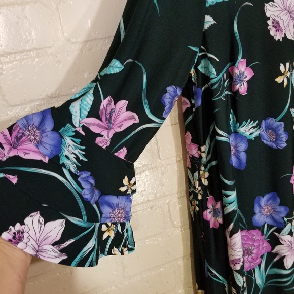 Lane Bryant Boho Jade Green midi dress NWT - Picture 6 of 8